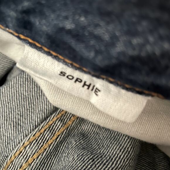 SLVRLAKE Sophie Evermore Mid Rise Straight Jeans Size 32 Denim Blue EUC - Picture 10 of 11